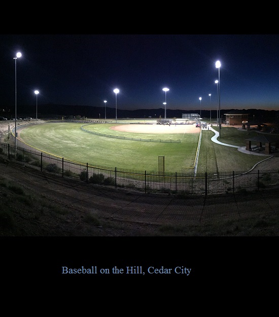 Baseball Fields by Lake on the Hill in Cedar City